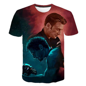 Captain America İron Man T Shirt